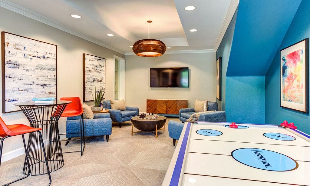 Game area in clubhouse