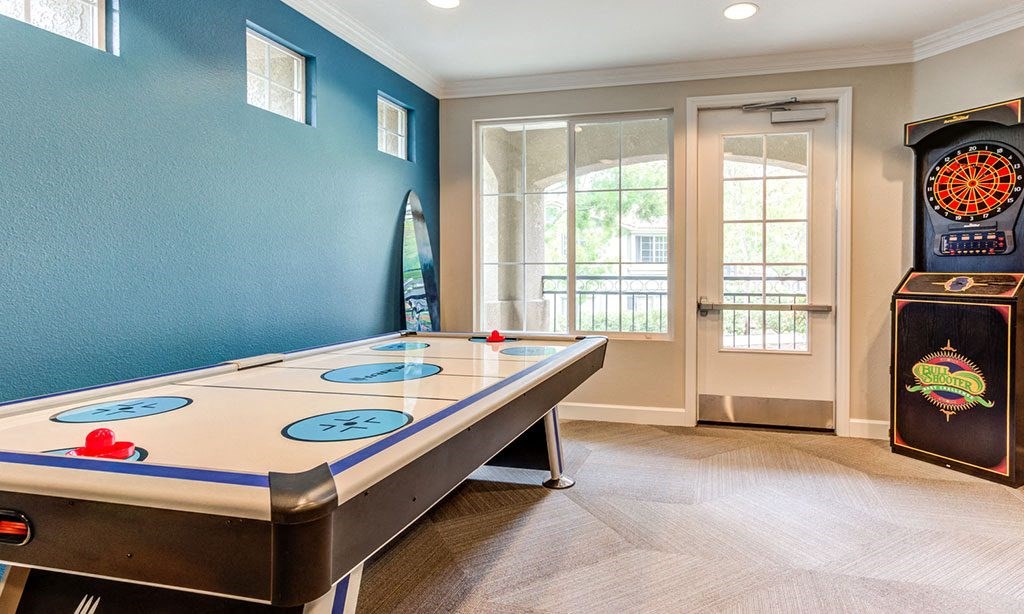 Game area in clubhouse