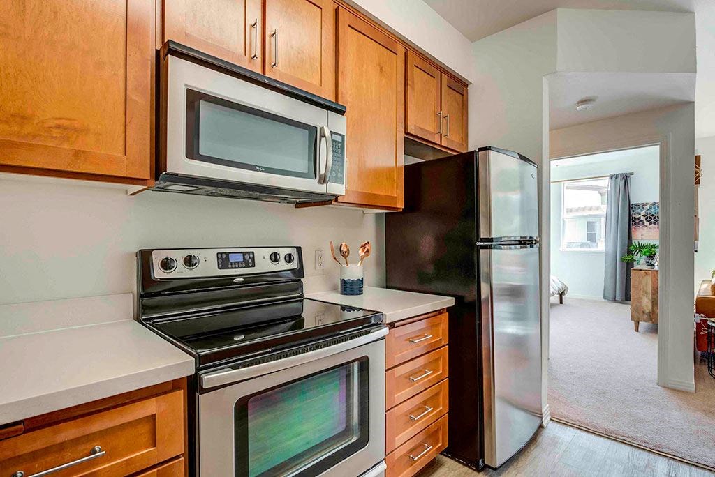 Deluxe Kitchens with Stainless Steel Appliances and CaesarStone Countertops