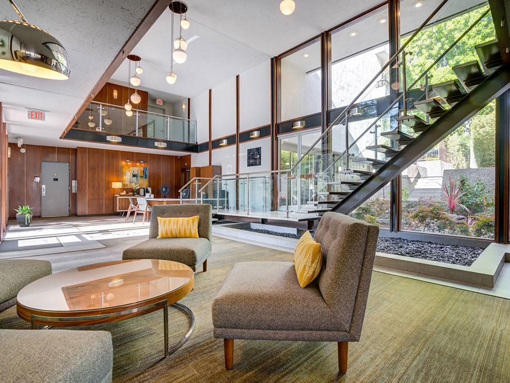 Seating area in clubhouse