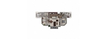 2 Bed - 2 Bath |1207 sq ft floorplan