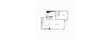 1 Bed - 1 Bath |994 sq ft floorplan