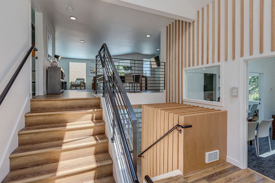 Stairs in apt l Sofi Lakeside Apartments For Rent in Everett WA