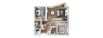 Two Bedroom Option 1 962