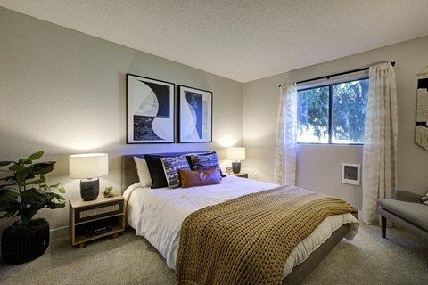 Terra Apartments furnished bedroom