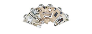 Penthouse B 3D floorplan