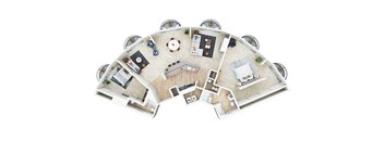 Penthouse A 3D floorplan