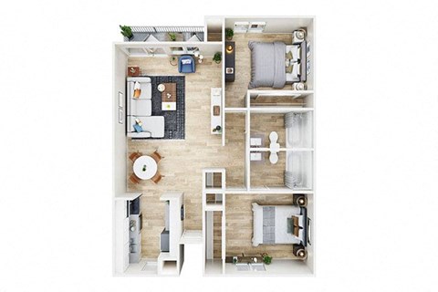 Two bedroom two bath