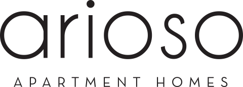A logo for a company called Arioso that specializes in apartment homes.
