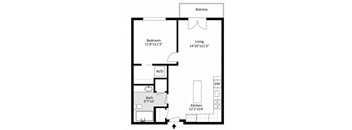 1 Bedroom, 1 Bathroom