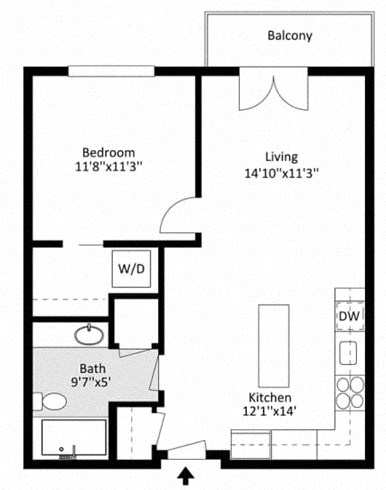 1202 William Street Studio-2 Beds Apartment for Rent - Photo Gallery 7