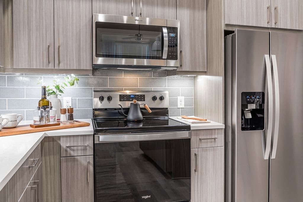 Stainless Steel Appliances at Morea Apartments, Pompano Beach, FL