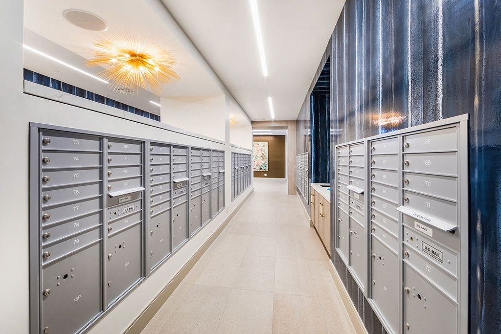 Mail Room at Morea Apartments, Pompano Beach