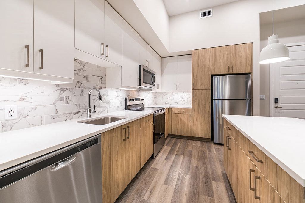 Fully Equipped Kitchen at Morea Apartments, Pompano Beach, Florida