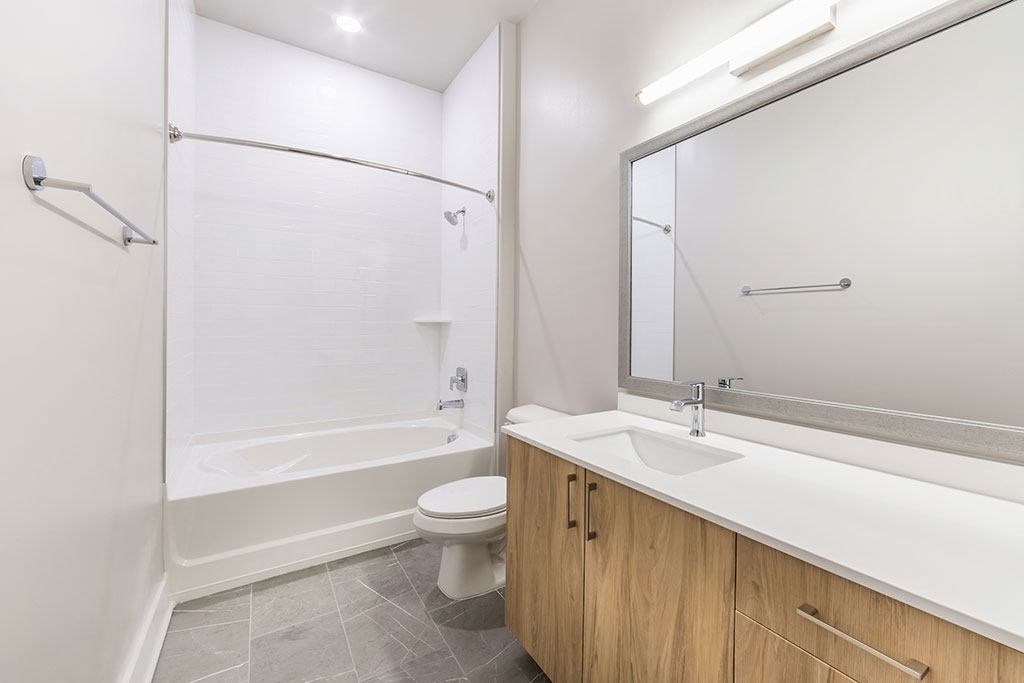 Bathroom With Bathtub at Morea Apartments, Pompano Beach, FL