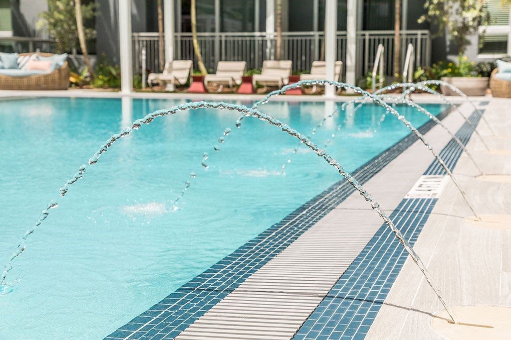 Sparkling Pool at Morea Apartments, Pompano Beach
