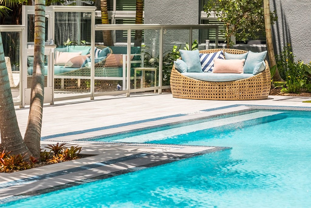 Pool at Morea Apartments, Pompano Beach, 33062