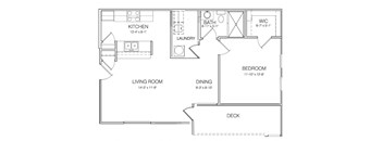 1 br 750 sqft