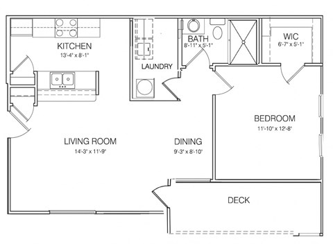 1 br 750 sqft