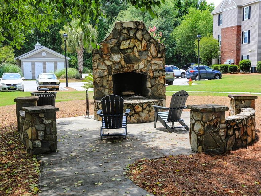 Outdoor Firepit Patio Outdoor Firepit Patio at Georgetown Crossing, Savannah, GA, 31419