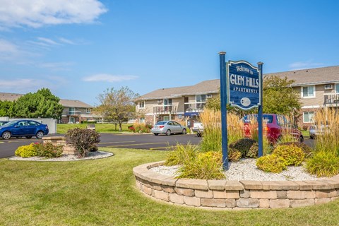 Property Signage at Glen Hills Apartments, Glendale, Wisconsin
