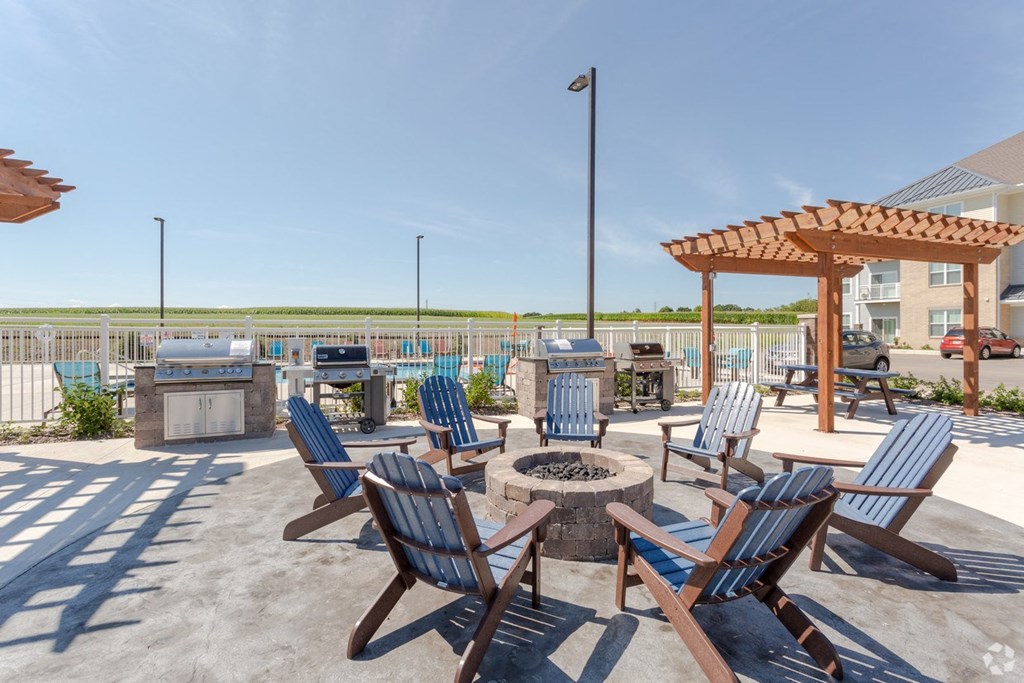 Outdoor Firepit at One Glenn Place, Wisconsin, 53711