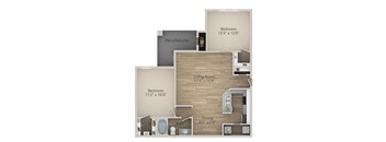 Genova Floor Plan at Riachi at One21, Plano, Texas