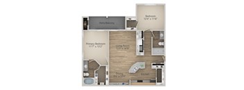 Rome Floor Plan at Riachi at One21, Plano, TX, 75025