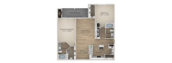Venice Floor Plan at Riachi at One21, Plano, TX