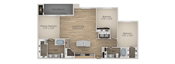 Tuscany B Floor Plan at Riachi at One21, Texas, 75025
