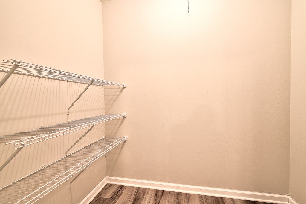 Walk-In Closets With Built-In Shelving at Glen Hills Apartments, Wisconsin