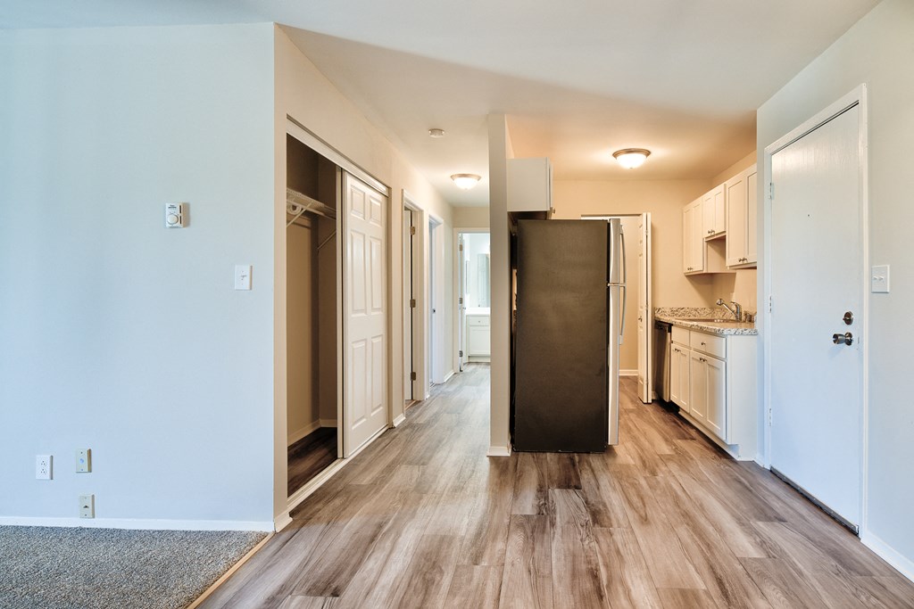 Kitchen And Hallway at Glen Hills Apartments, Glendale, WI, 53209