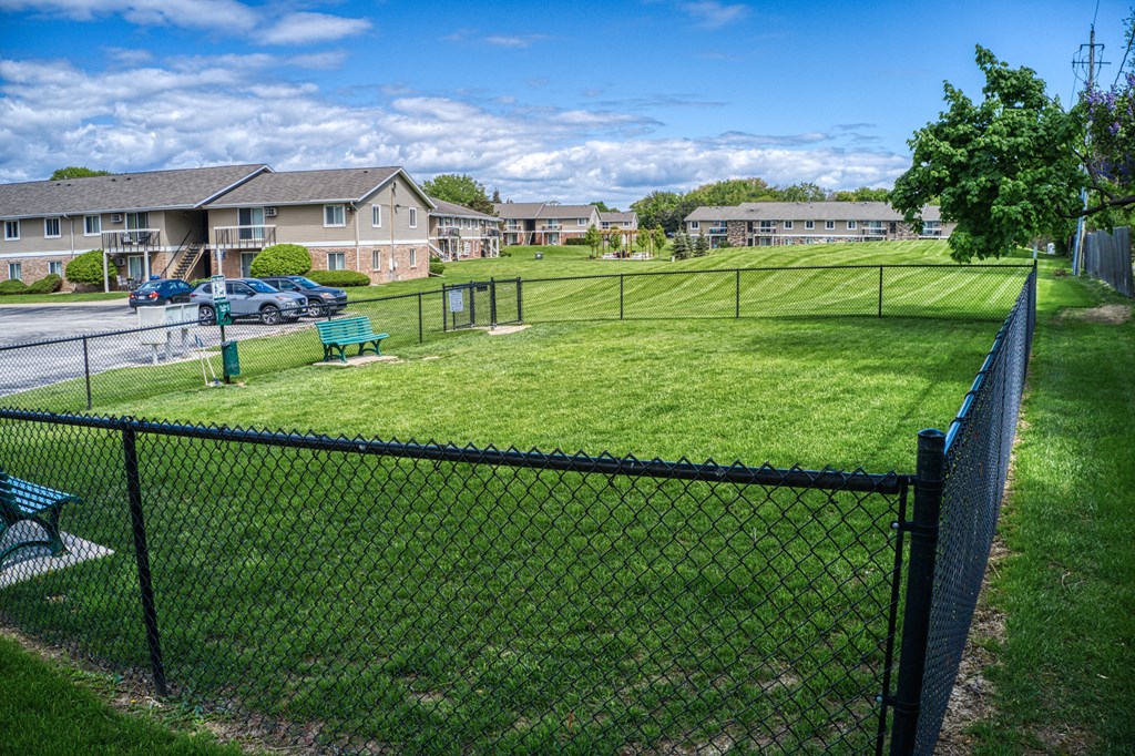 Dog Park View at Glen Hills Apartments, Glendale, WI, 53209