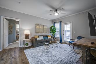 Modern Living Room at Riachi at One21, Plano, TX, 75025