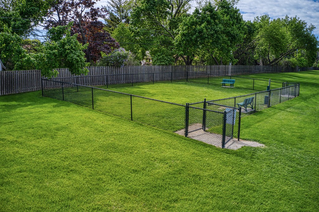 Drone View Of Dog Park at Glen Hills Apartments, Wisconsin