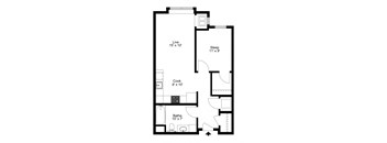 The Verona Floor Plan at One Glenn Place, Fitchburg, WI, 53711