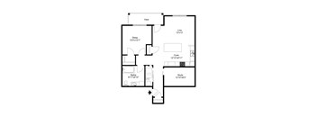 The Edgerton Floor Plan at One Glenn Place, Wisconsin