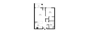 The Middleton Floor Plan at One Glenn Place, Fitchburg, Wisconsin