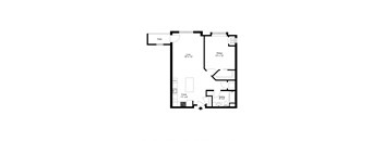 The Sauk City Floor Plan at One Glenn Place, Wisconsin, 53711
