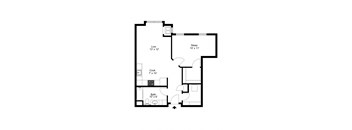 The Waterloo Floor Plan at One Glenn Place, Fitchburg, WI, 53711