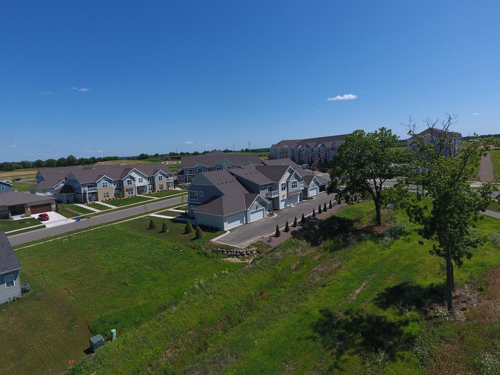 Aerial View Of Community at One Glenn Place, Fitchburg, WI