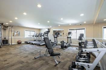 Fitness Center at The Greenway at Carol Stream Apartments