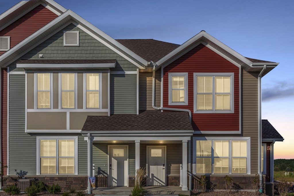 Home Exterior at One Glenn Place, Wisconsin, 53711