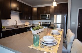 Gourmet Kitchen With Island Gourmet Kitchen With Island at One Glenn Place, Fitchburg, Wisconsin