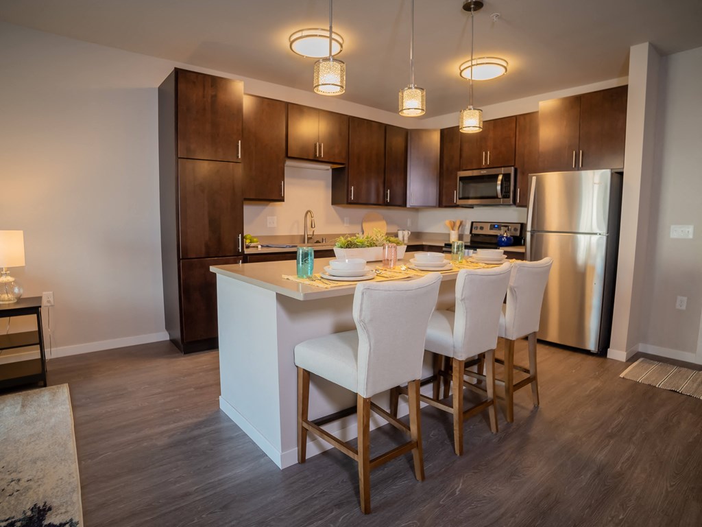 Pendant Lighting In Kitchen at One Glenn Place, Wisconsin, 53711