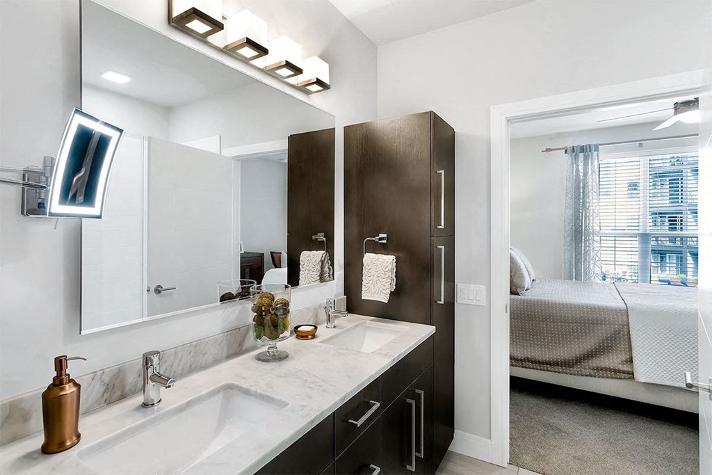 Luxurious Bathroom at Aster Apartments, Beachwood, OH, 44122