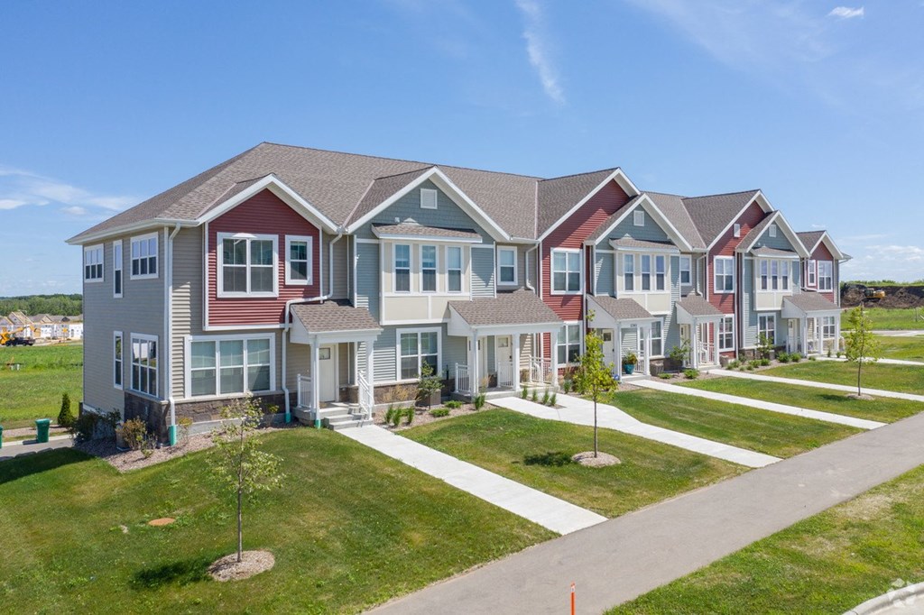 Townhome exterior shot at One Glenn Place, Fitchburg, 53711