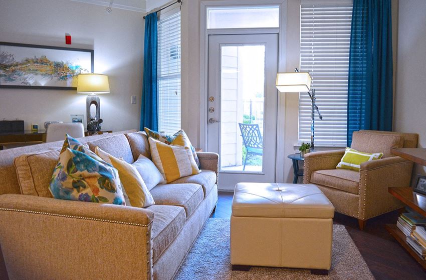 Modern Living Room Modern Living Room at Vanguard Crossing, Missouri, 63124 - Photo Gallery