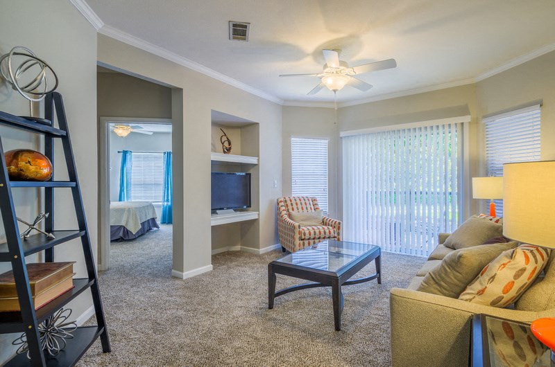 Living Room With Bedroom View at Parkside at South Tryon, North Carolina
