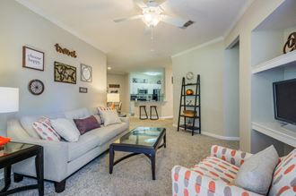 Living Room With Kitchen at Parkside at South Tryon, Charlotte